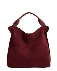 Sole Society Suede Faux Leather Shoulder Bag
