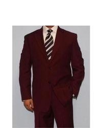 Ferrecci Burgundy Two Button Suit