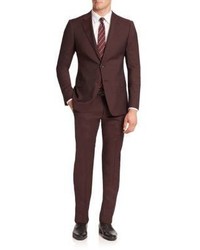 Armani Collezioni Virgin Wool Nailhead Slim Fit Suit