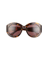 Alaia 53mm Round Sunglasses In Havana At Nordstrom