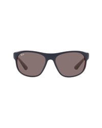 Ray-Ban 59mm Pillow Sunglasses In Matte Blue On Bordeauxviolet At Nordstrom