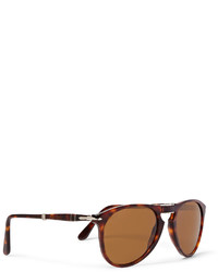 Persol 714 Foldable D Frame Tortoiseshell Acetate Sunglasses