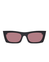 RetroSuperFuture Black And Red Fred Sunglasses