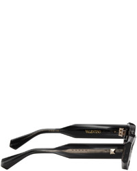 Valentino Garavani Black Iii Irregular Frame Sunglasses