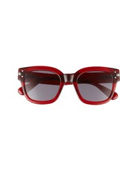Amiri Classic Logo Square Sunglasses In Clear Red At Nordstrom