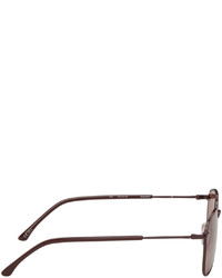 Dries Van Noten Purple Linda Farrow Edition Aviator Sunglasses
