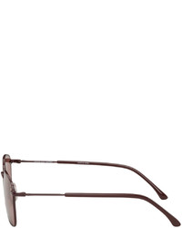 Dries Van Noten Purple Linda Farrow Edition Aviator Sunglasses