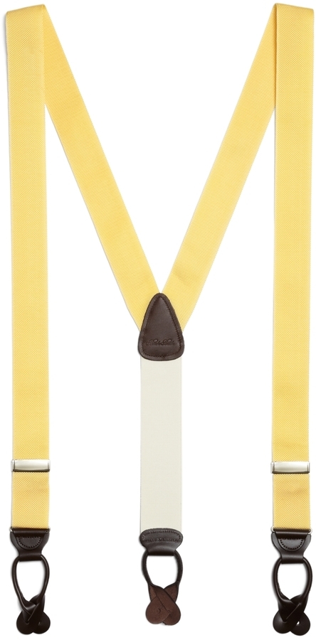 Brooks Brothers Solid Suspenders, $118, Brooks Brothers