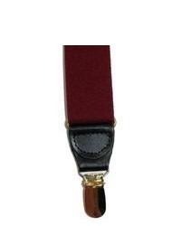 Geoffrey Beene Elastic Dress Suspenders Burgundy One Size