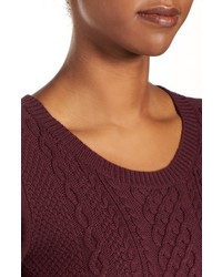 Caslon Cable Knit Sweater Dress