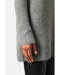 Topshop Rib Knit Sweater Dress