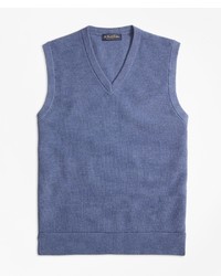 Brooks Brothers Cotton Cashmere Pique Vest
