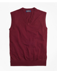 Brooks Brothers Saxxon Wool Sweater Vest