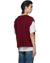 Enfants Riches Deprimes Red Wool Sweater Vest