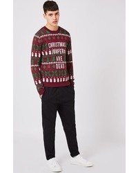 Topman Christmas Jumpers Are Dead Sweater