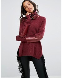 One Teaspoon Grandview Sweater With Buckled Neck