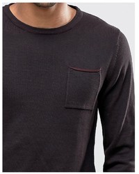 Lindbergh Sweater With Pocket In Burgundy