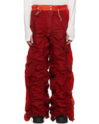 Charlie Constantinou Red Adjustable Length Lounge Pants
