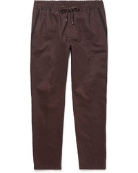 Dolce & Gabbana Slim Fit Contrast Trimmed Cotton Drawstring Trousers