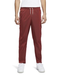 Nike Sportswear Style Essentials Tearaway Pants In Red Claysailice Silver At Nordstrom