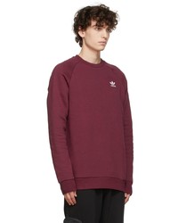 adidas Originals Burgundy Essentials Trefoil Sweatshirt