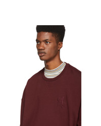 Alexander McQueen Burgundy Logo Sweatshirt