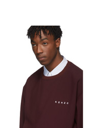 Kenzo Burgundy Woven Cady Sweatshirt