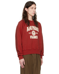AMI Alexandre Mattiussi Red Paris Sweatshirt