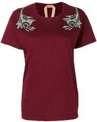 No.21 No21 Sequinned Patches T Shirt