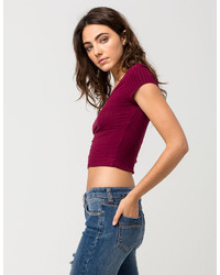 Ambiance Ribbed Cropped Tee