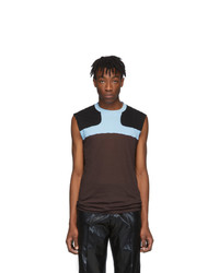 Rick Owens Burgundy And Blue Release Combo Lupetto Tank Top