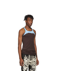 Rick Owens Burgundy And Blue Release Combo Tank Top