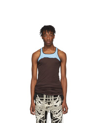 Rick Owens Burgundy And Blue Release Combo Tank Top