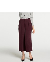 Uniqlo Drape Wide Leg Tapered Ankle Pants
