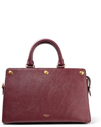Mulberry Chester Textured Leather Tote Burgundy