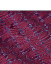 Charvet 85cm Checked Silk Jacquard Tie
