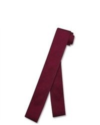Antonio Ricci Knitted Neck Tie Solid Burgundy Color Necktie