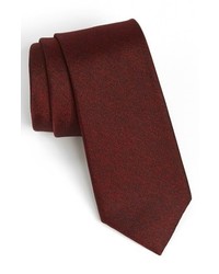 Calibrate Woven Silk Tie Red Regular
