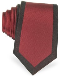 Lanvin Color Block Frame Pure Silk Narrow Tie