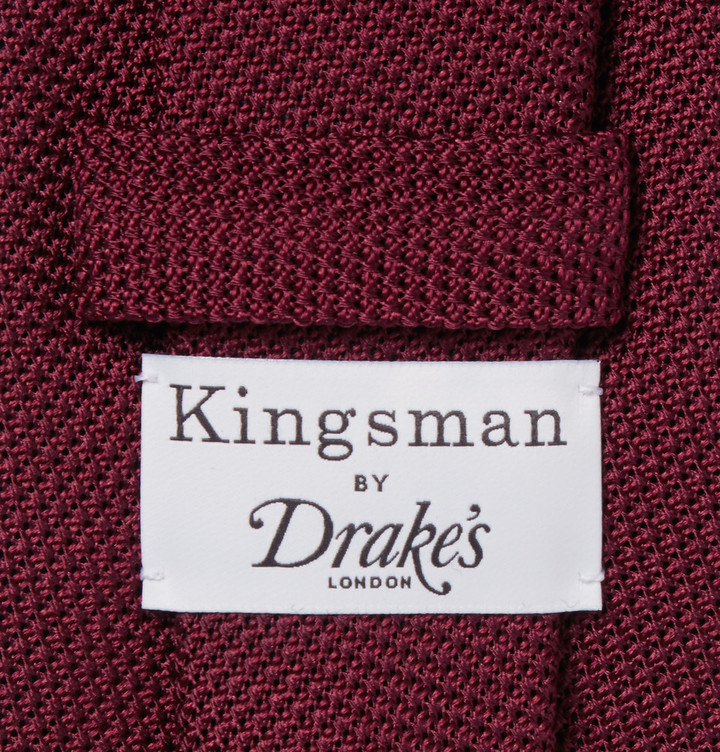 Drakes Kingsman Drakes 8cm Silk Grenadine Tie, $194 | MR PORTER