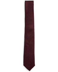 Topman Premium Burgundy Silk Tie
