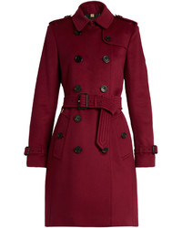Burberry Kensington Wool And Cashmere Bend Trench Coat