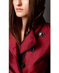 Burberry Silk Blend Trench Coat