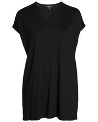 Eileen Fisher Plus Size Jersey V Neck Tunic
