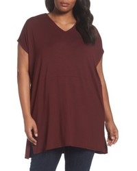 Eileen Fisher Plus Size Jersey V Neck Tunic