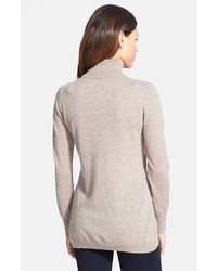 Nordstrom Collection Long Cashmere Turtleneck Sweater