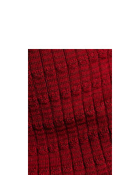 M Missoni Crochet Knit Wool Blend Turtleneck Sweater
