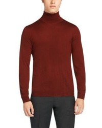 Hugo Boss Musso D Wool Turtleneck Sweater L Black