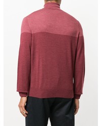 Canali Roll Neck Contrast Sweatshirt