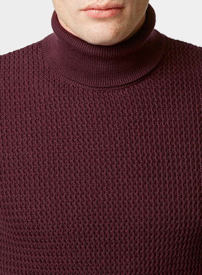 Topman turtle clearance neck jumper mens